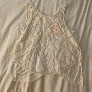 Free People mesh detail top